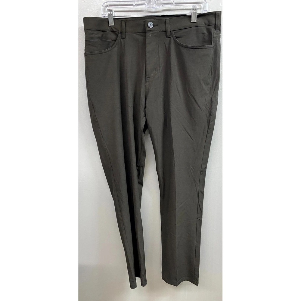 Callaway Ankle Pants Mens 34x30 Black Cotton Stretch Skinny Leg Pockets Outdoor